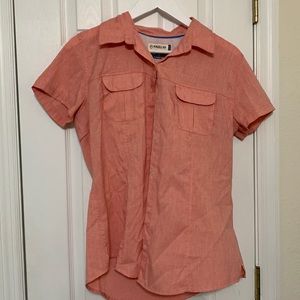 Magellan fishing shirt size large coral